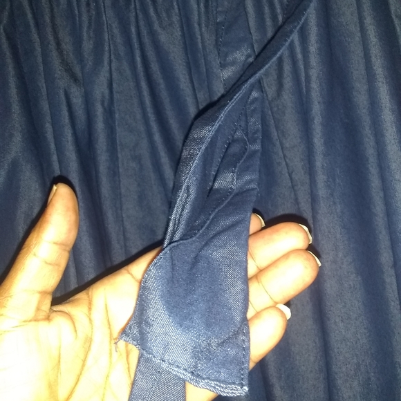 Marine Imports, Inc. Maxi skirt for TALL 2x. Denim 100% cotton w/ belt. - Picture 4 of 8